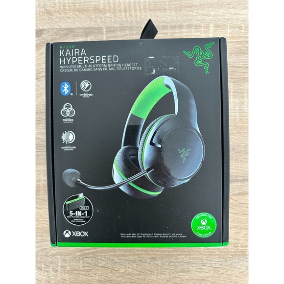 Razer Kaira Pro Wireless Gaming Headset for Xbox Series X/S Black/Green - Picture 1 of 4